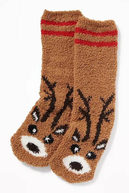 NWT Old Navy WOMENS DOG Boston Terrier Adult Cozy Socks Fuzzy One Size Christmas NWT Old Navy WOMENS DOG Boston Terrier Adult Cozy Socks Fuzzy One Size Christmas